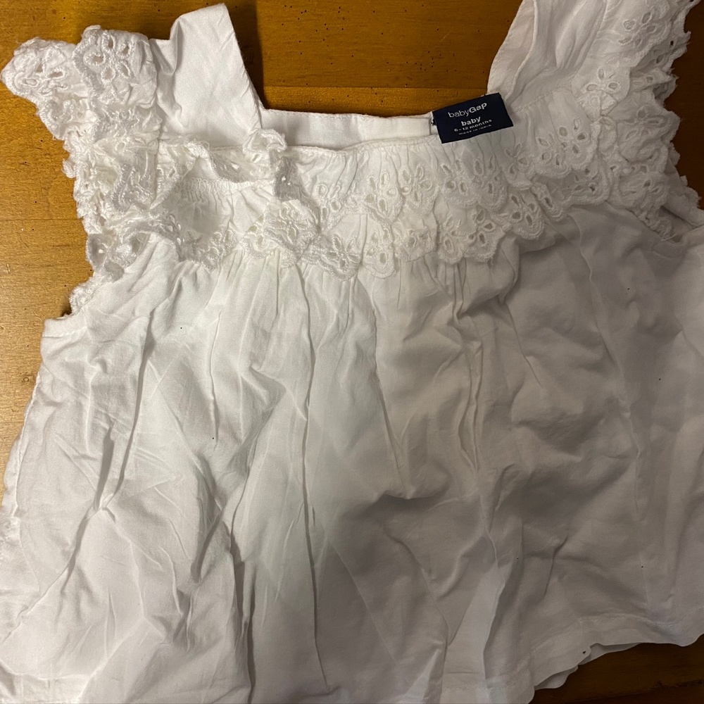 white BabyGAP blouse